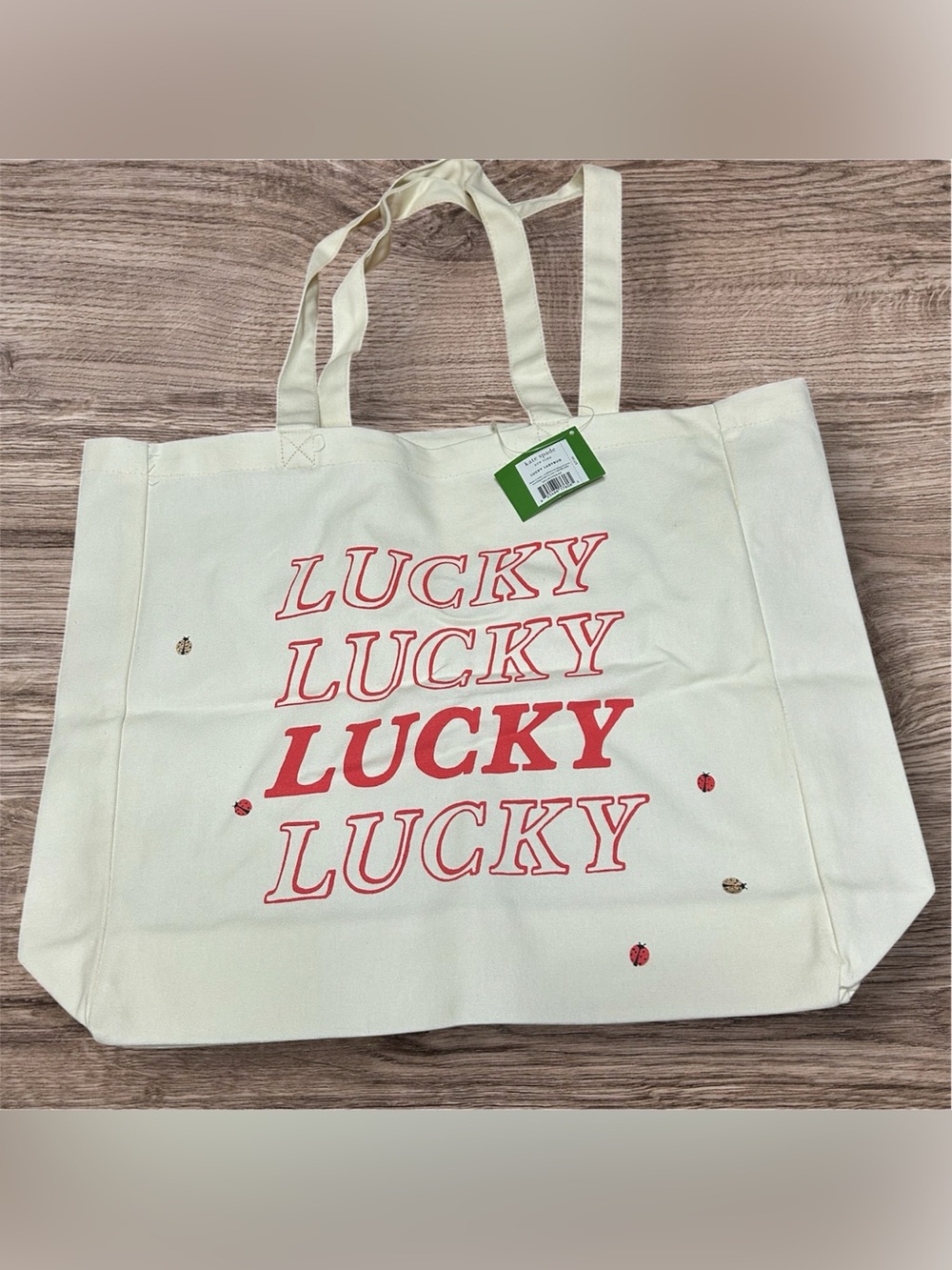 Kate Spade Lucky Ladybug Book Tote
NWT 17 1/2” X 13 1/2”